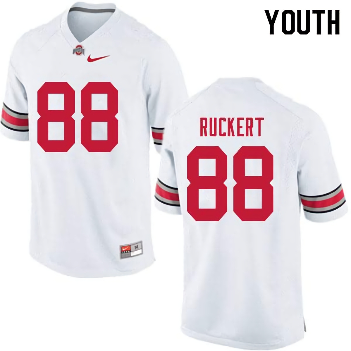 Jeremy Ruckert Ohio State Buckeyes Youth NCAA #88 Nike White College Stitched Football Jersey UZA5356TX